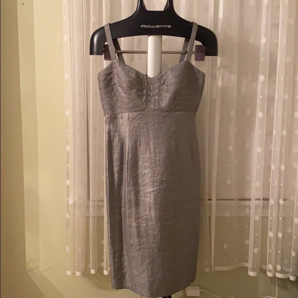 Silver semi formal dress